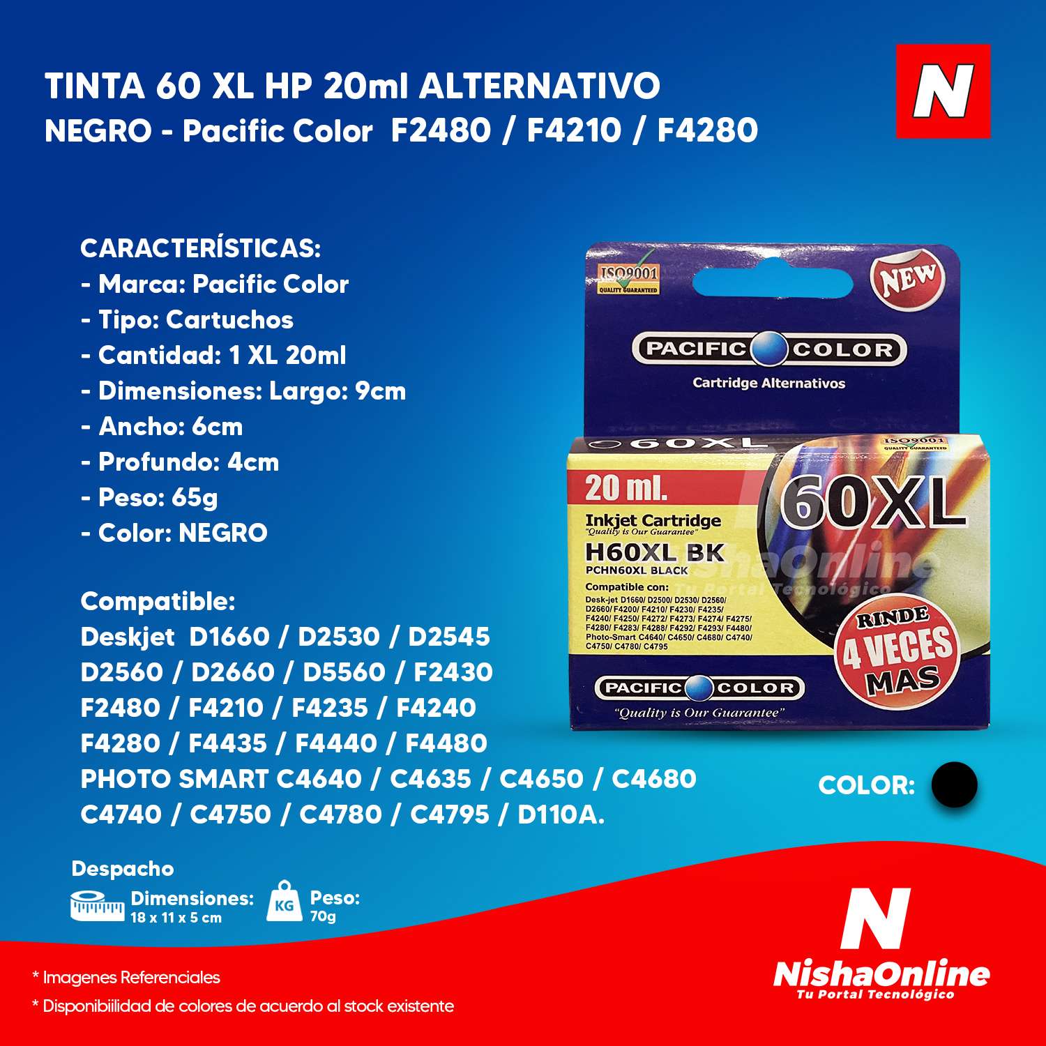 Cartucce Inchiostro Originali HP 60XL Nero E 60 Colori – Confezione Aperta Ma Sigillata.